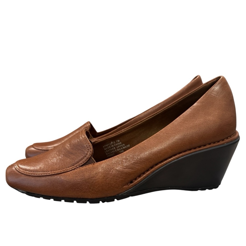 ROCKPORT Ferne Wedge Loafers - Desert Brown